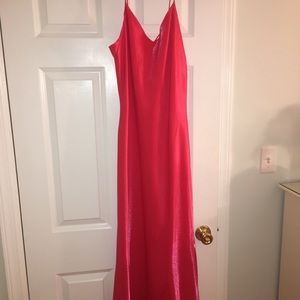 Silk prom gown